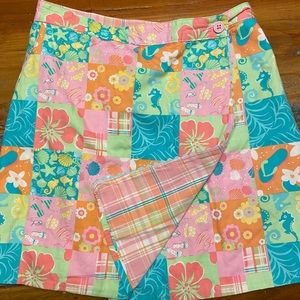 Skirt Reversible patchwork & plaid skirt - 16
